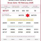 government lottery result today